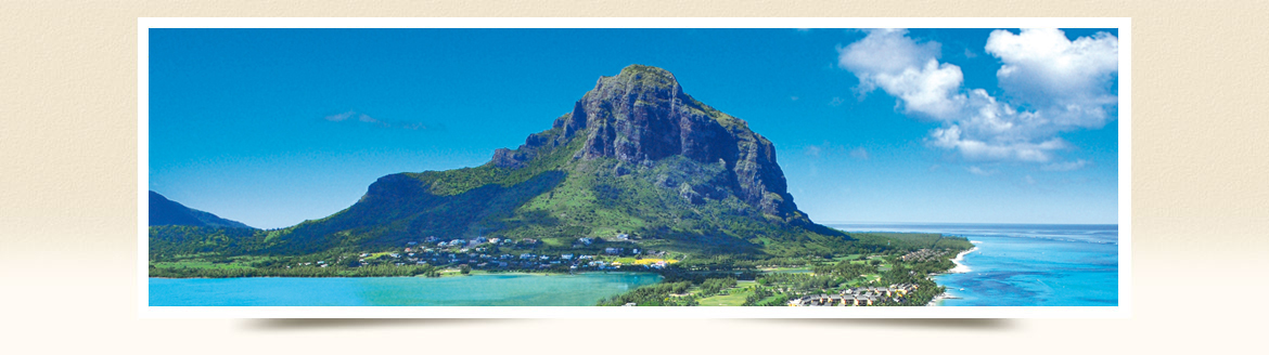 Le Morne Mauritius view from Flic-en-Flac
